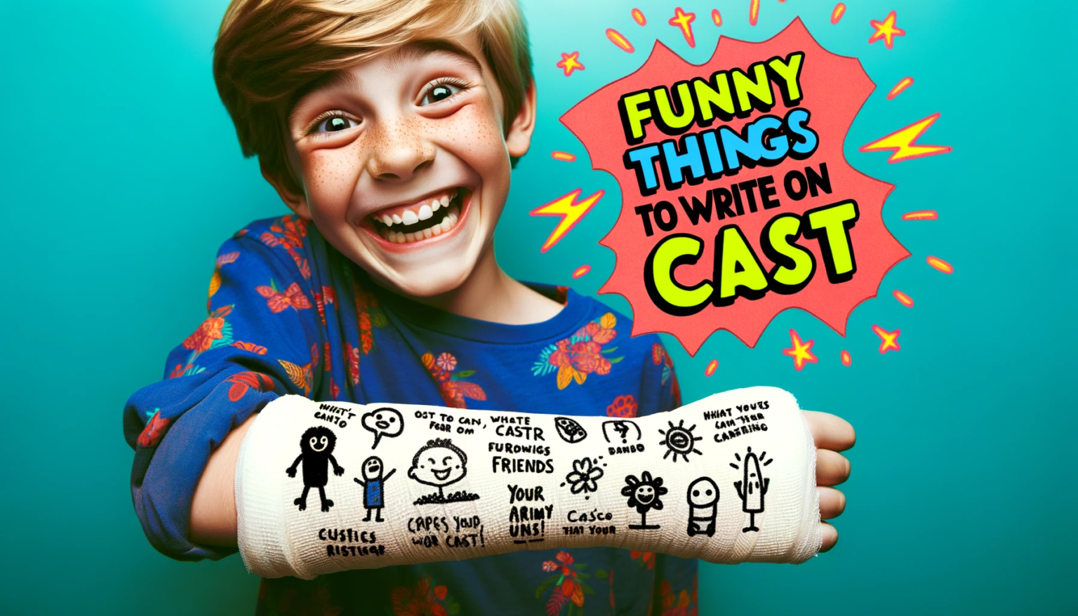 85 Funny Things to Write on Cast – Mindful Says