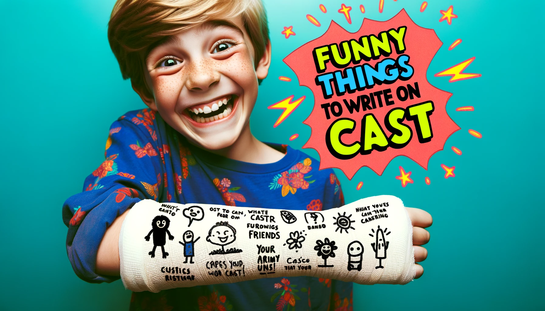 Funny Things to Write on Cast