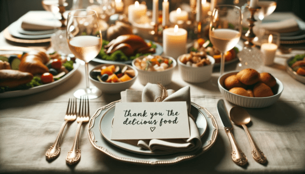 Thank You Messages for the Delicious Food