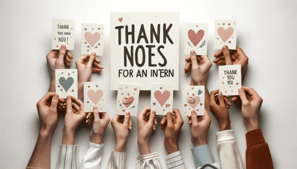 Thank You Notes for an Intern