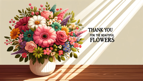 Thank You for Beautiful Flowers