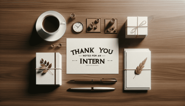 Thank You Notes for an Intern