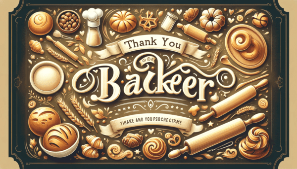 Thank You Messages for Baker