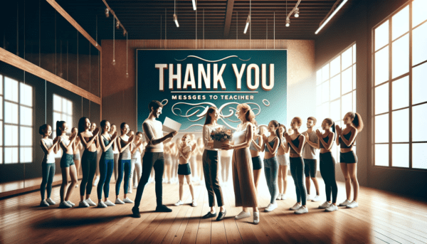 Thank You Messages for Dance Teacher
