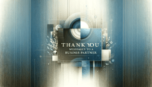 Thank You Messages to a Business Partner