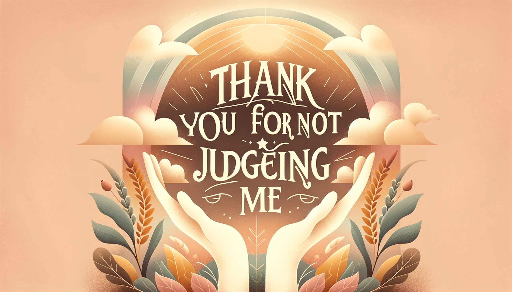 Thank You for Not Judging Me