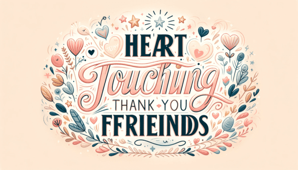 Heart Touching Thank You Messages for Friends