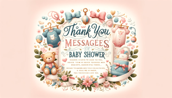 Thank You Messages for Baby Shower