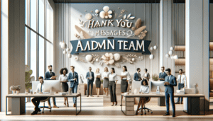 Thank You Messages to Admin Team