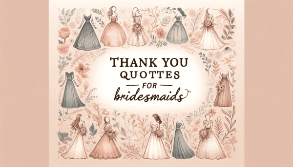Thank You Quotes for Bridesmaids