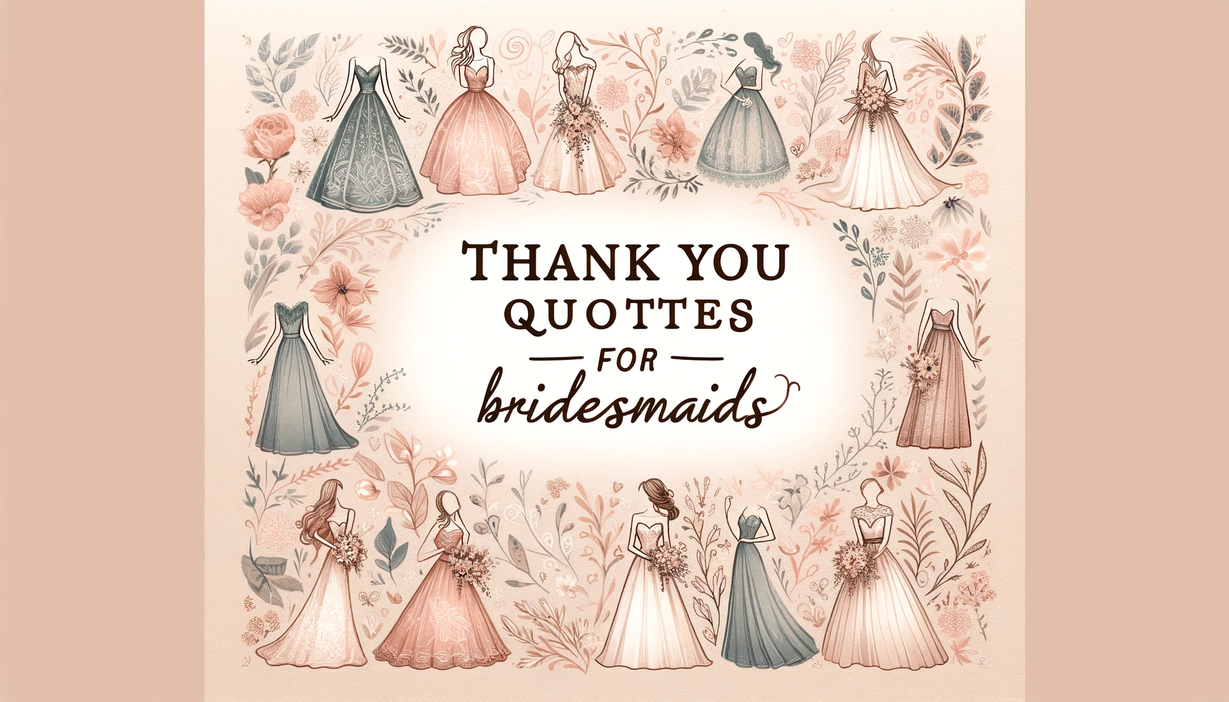 Thank You Quotes for Bridesmaids