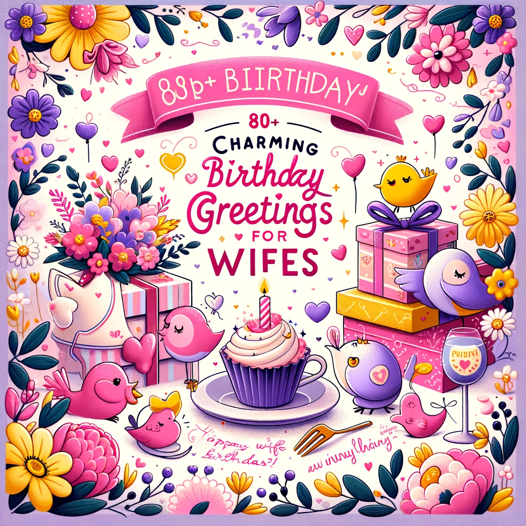 Wife: "80+ Charming Birthday Greetings for Wives"