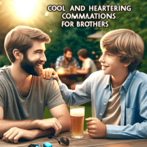 Cool & Heartening Compliments for Brothers