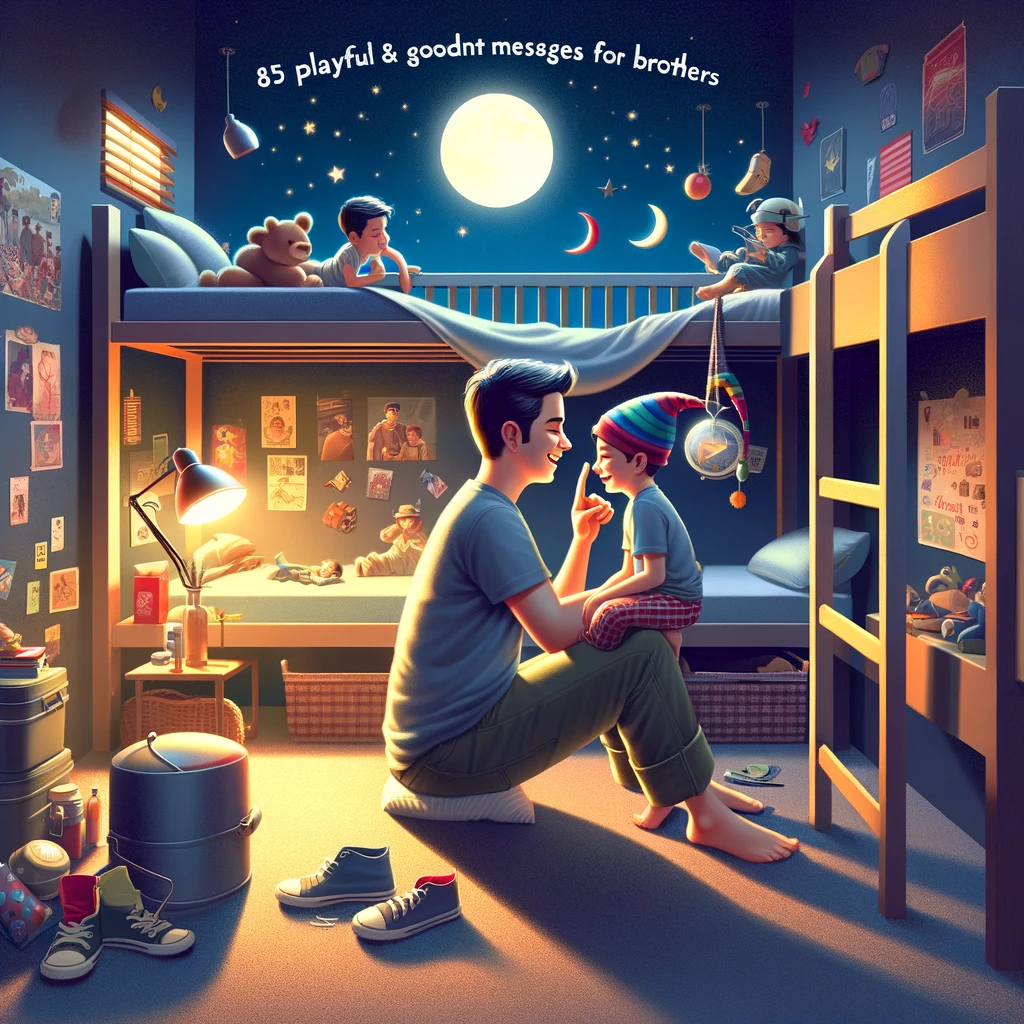 Playful & Caring Goodnight Messages for Brothers