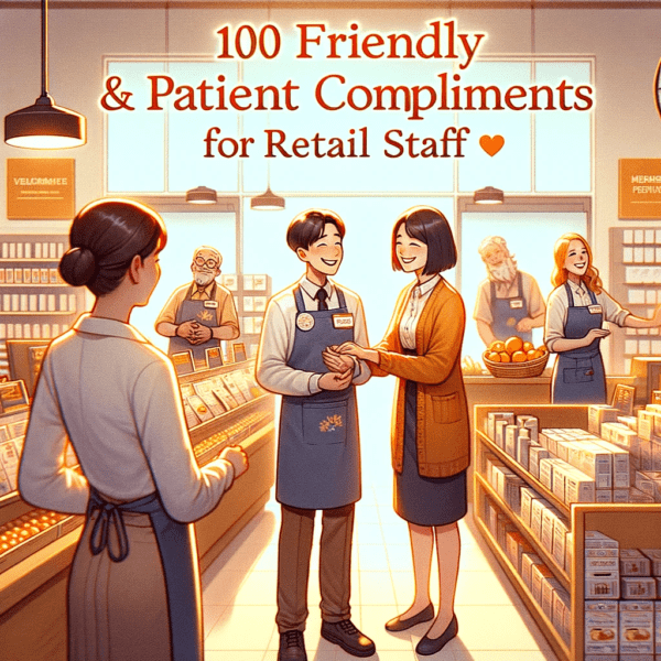 Friendly & Patient Compliments for Retail Staff