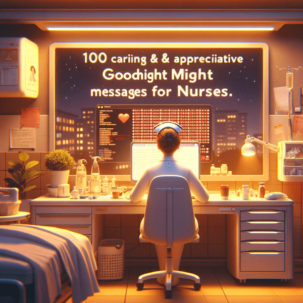 Caring & Appreciative Goodnight Messages for Nurses