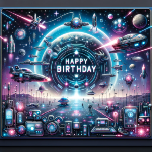 Futuristic Birthday Greetings for Sci-Fi Fans